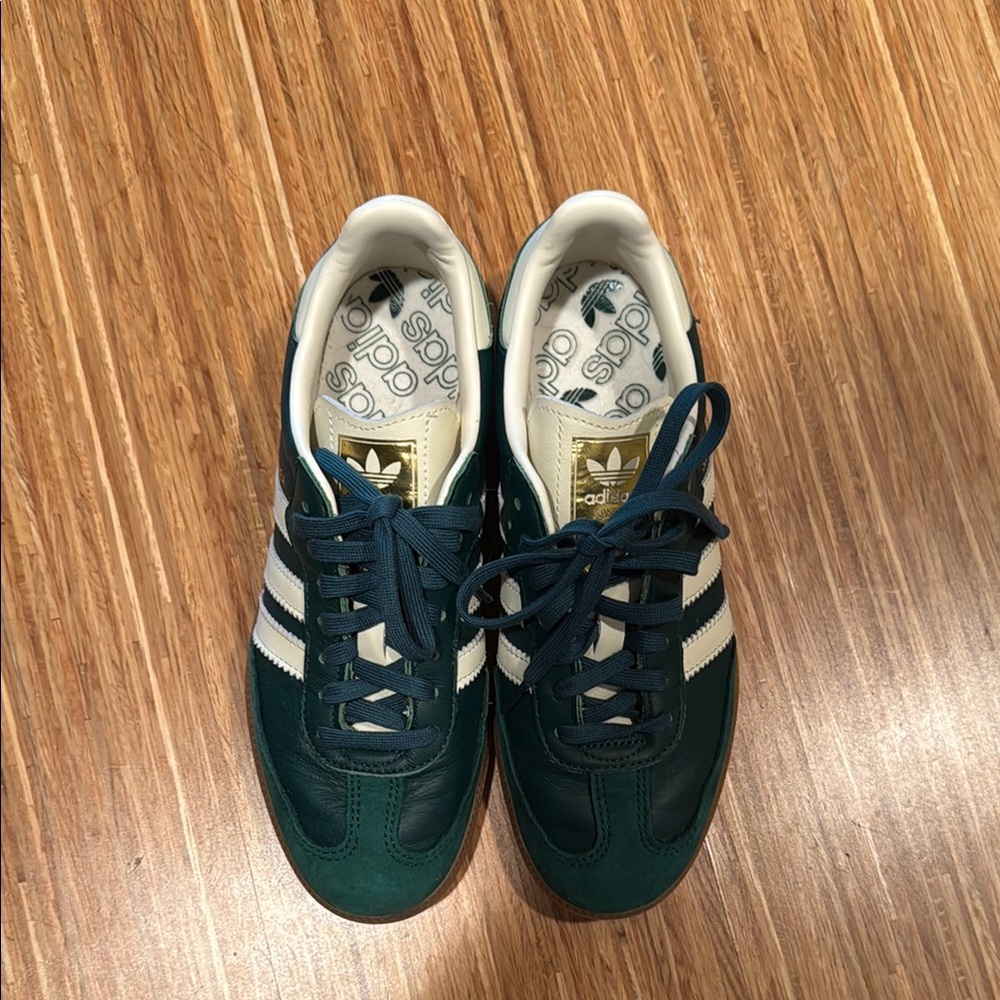 Rare Adidas Green Sambas with White Accents